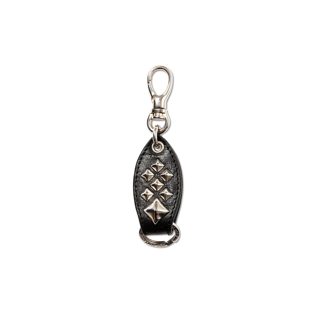 Studs leather key ring <Type B> / スタッズ レザー キーリング