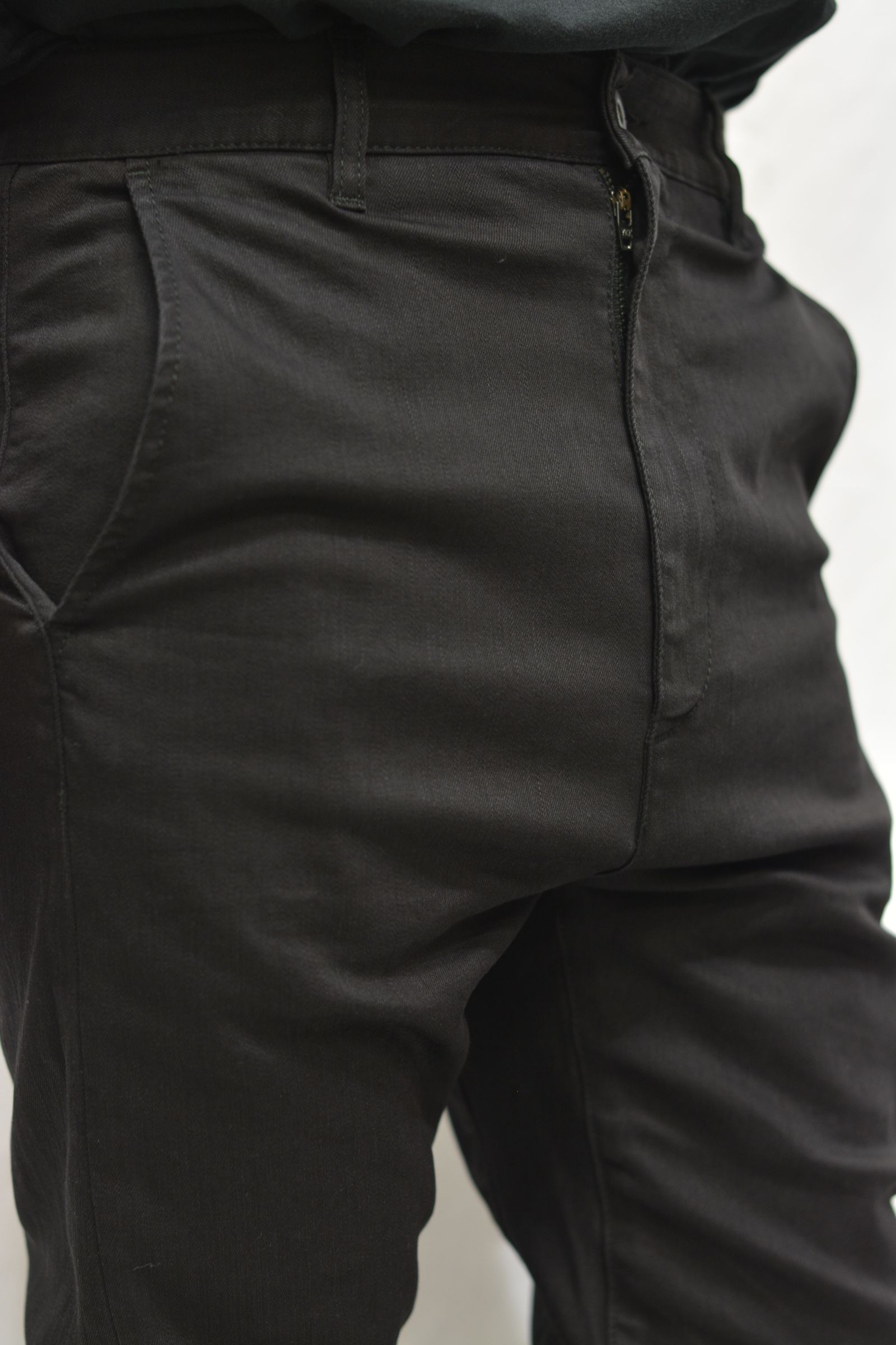 トルネード ミッドサルエル ストレッチデニムパンツ