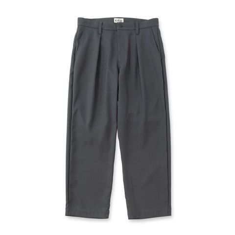 ST-P TUCK SLACKS (CHARCOAL)｜スタプレ タック スラックス｜CL-26SS008