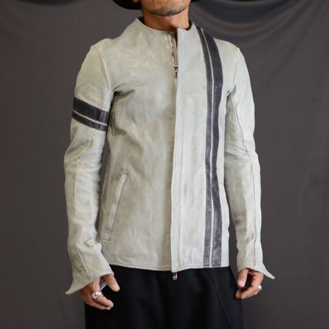 HORSE LEATHER NO COLLAR MOTO LINED DRT-1/S