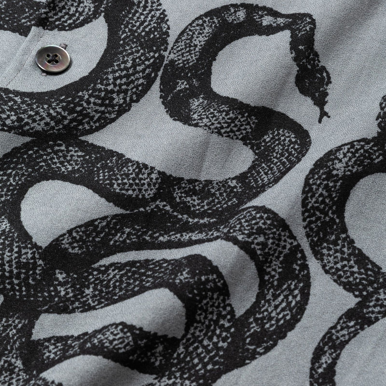 5 SLEEVES DROP SHOULDER SH (GRAY) / 5分袖 ドロップショルダー オープンカラーシャツ