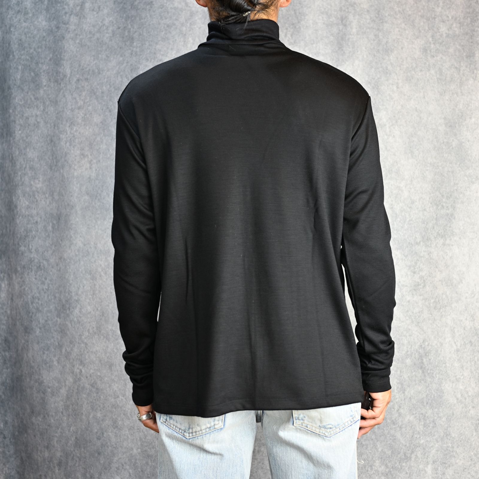Wool Turtleneck L/S （BLK） /  ウールタートルネック （ブラック）