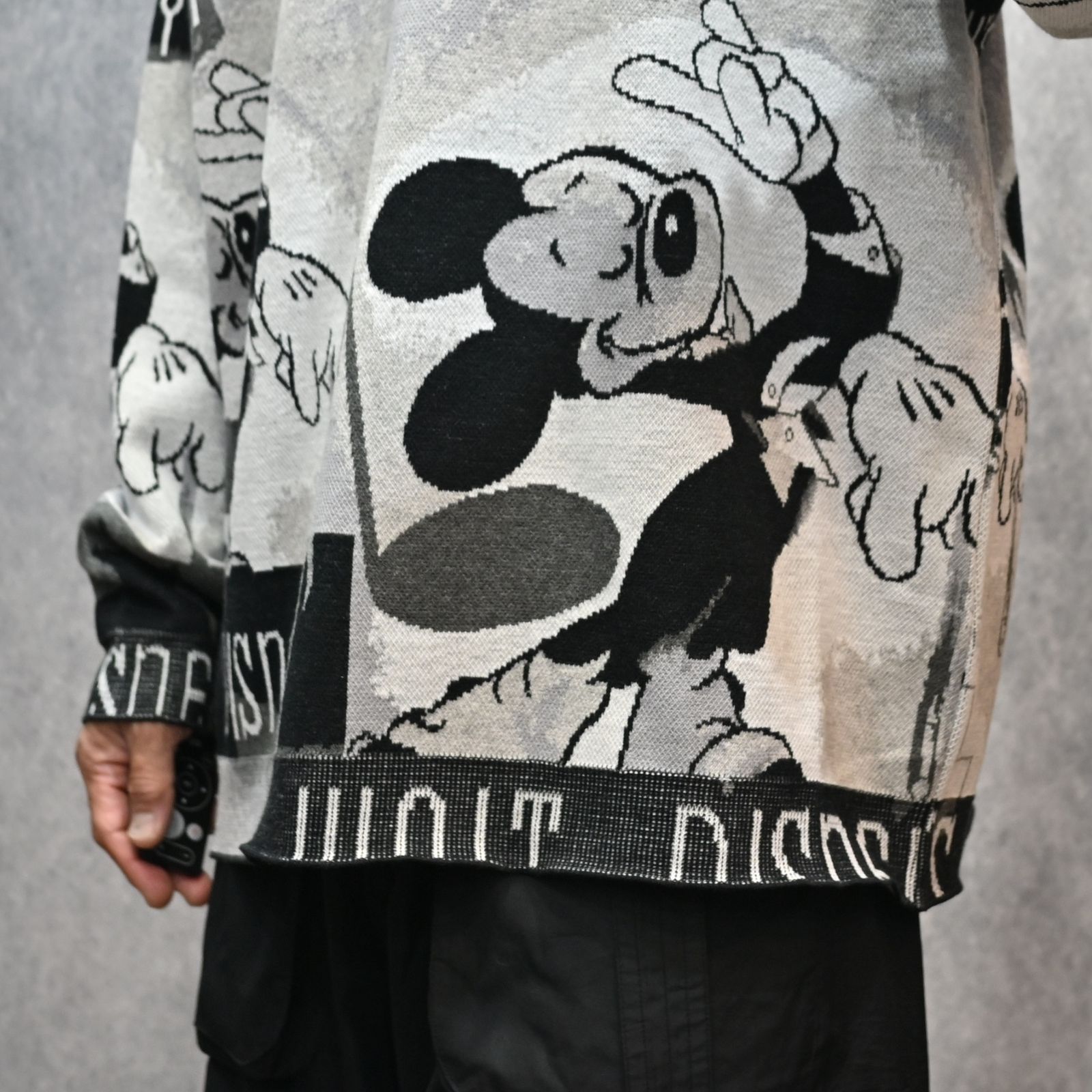 DISNEY VP / PC KNIT COLLECTION CREWNECK  (MICKY/BLACK)｜ディズニー ニット （ミッキー/ブラック） DP-030-3673-10