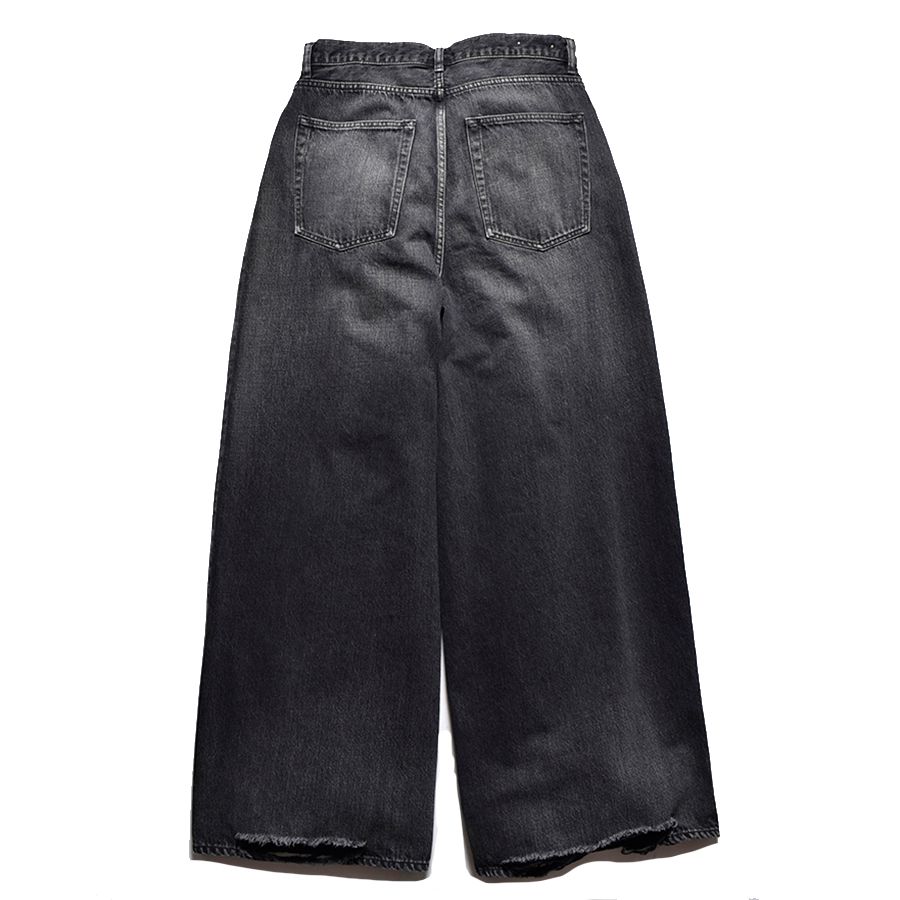Giant Buggy Denim 5poket （BKU） /  ジャイアント バギー デニムパンツ （ユーズド ブラック）
