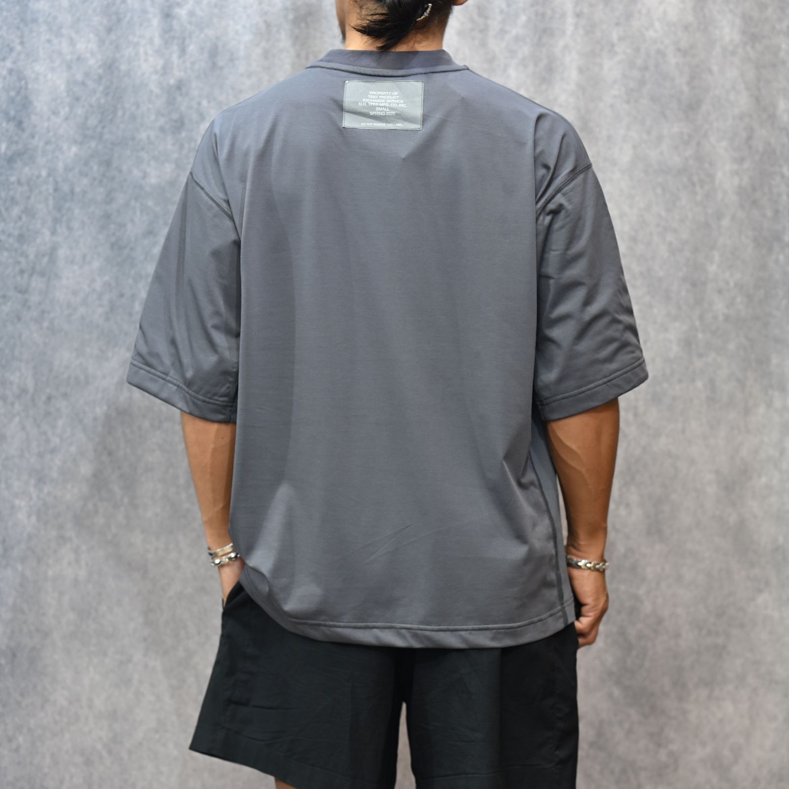 SIDE-PANEL T-SHIRT （CHARCOAL） / ドロップショルダー Tシャツ （チャコール） 9251-CS53-015