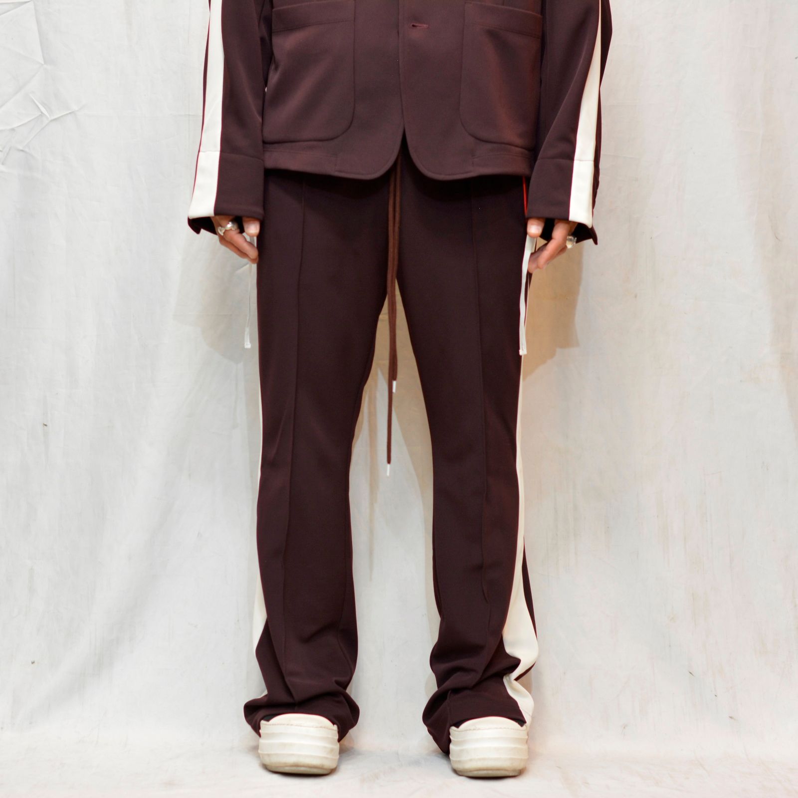 "FLARED JERSEY PANTS