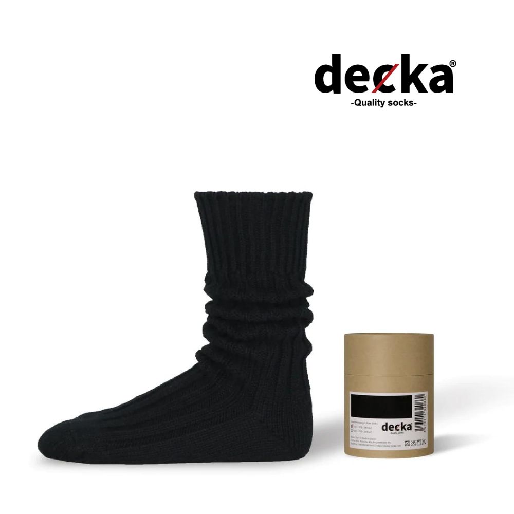 Cased Heavyweight Plain Socks -2nd Collection- (BLACK) | 専用ケース付き 厚手 靴下・ソックス
