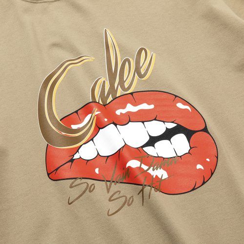 DYING TO SAY SOMETHING T‐SHIRT (BEIGE) / プリントTシャツ
