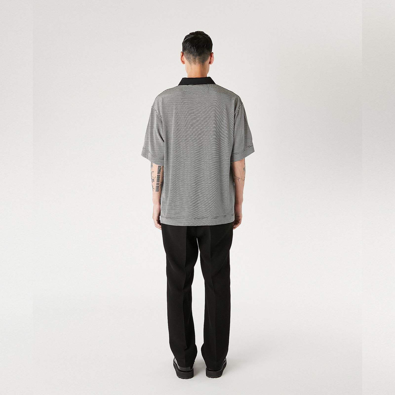 POLO SHIRT （BK BORDER / ブラックボーダー）｜ポロシャツ｜2261-CS57-019