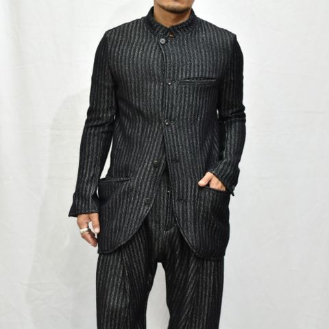 WOOL COTTON BTTON FRONT JACKT UNILINED”