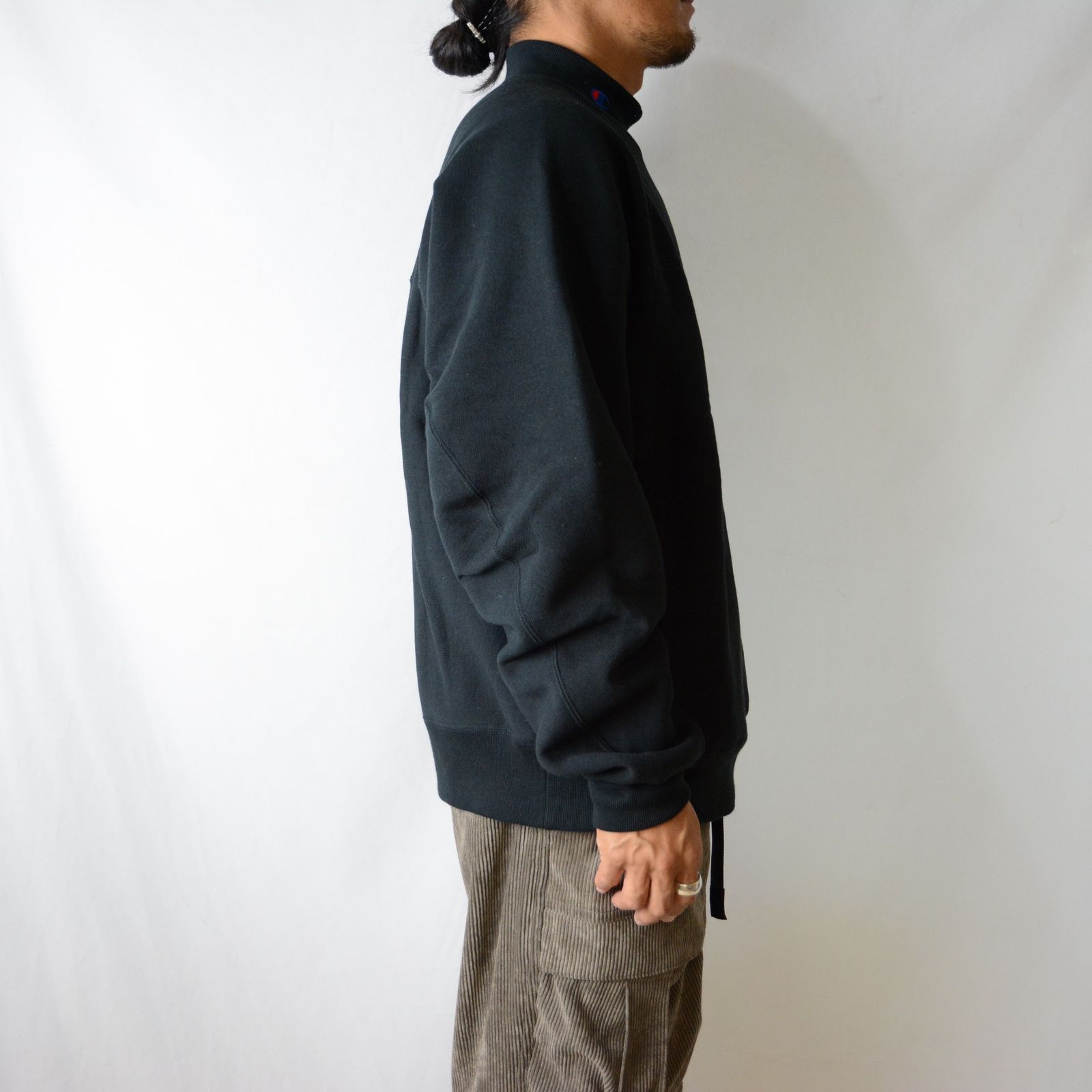 N.HOOLYWOOD - Champion MOCKNECK SWEATSHIRT （BLACK