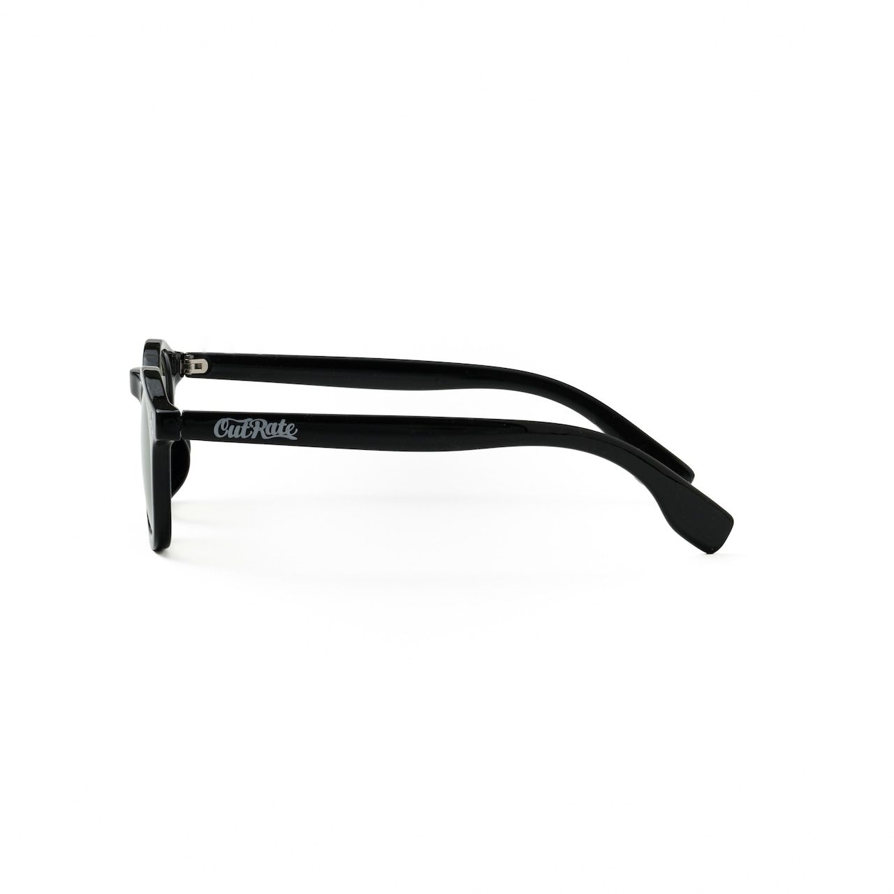 CUTRATE LOGO GLASSES (BLACK × GREEN)｜ウェリントン サングラス｜CR-26AW001