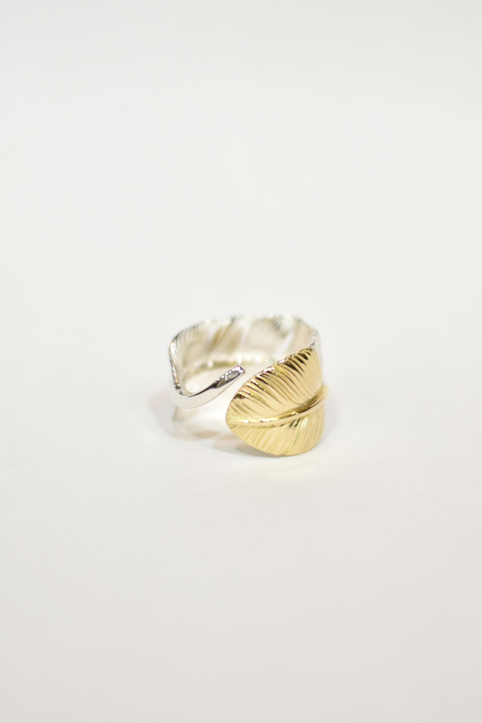 TARO WASHIMI - L old feather K18 top ring 02 | chord online store