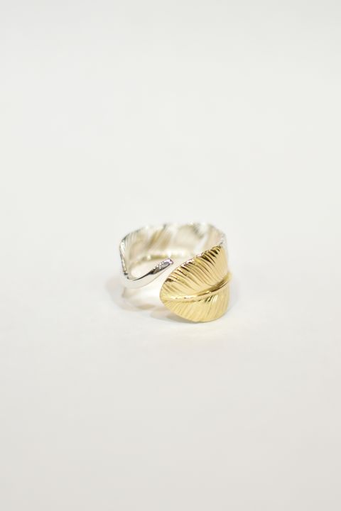 L old feather K18 top ring 02