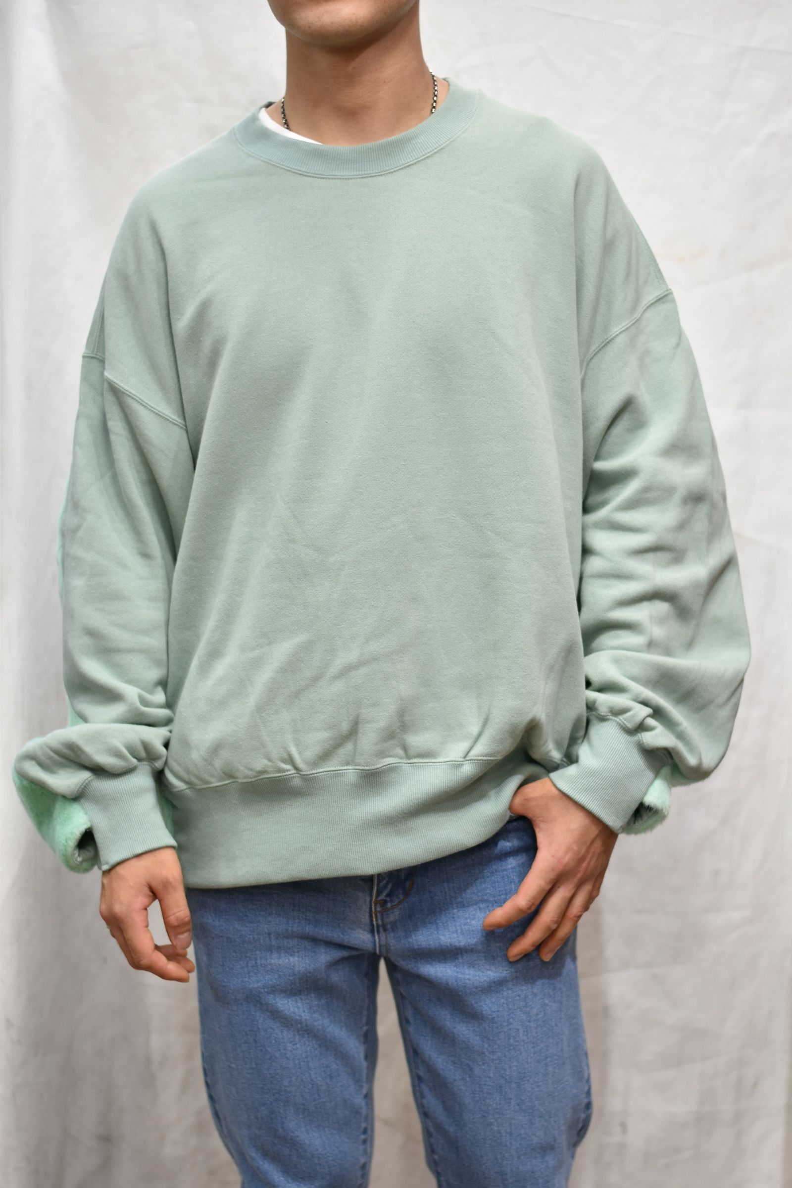 FACETASM - FAUX FUR SWEAT (MINT) | chord online store