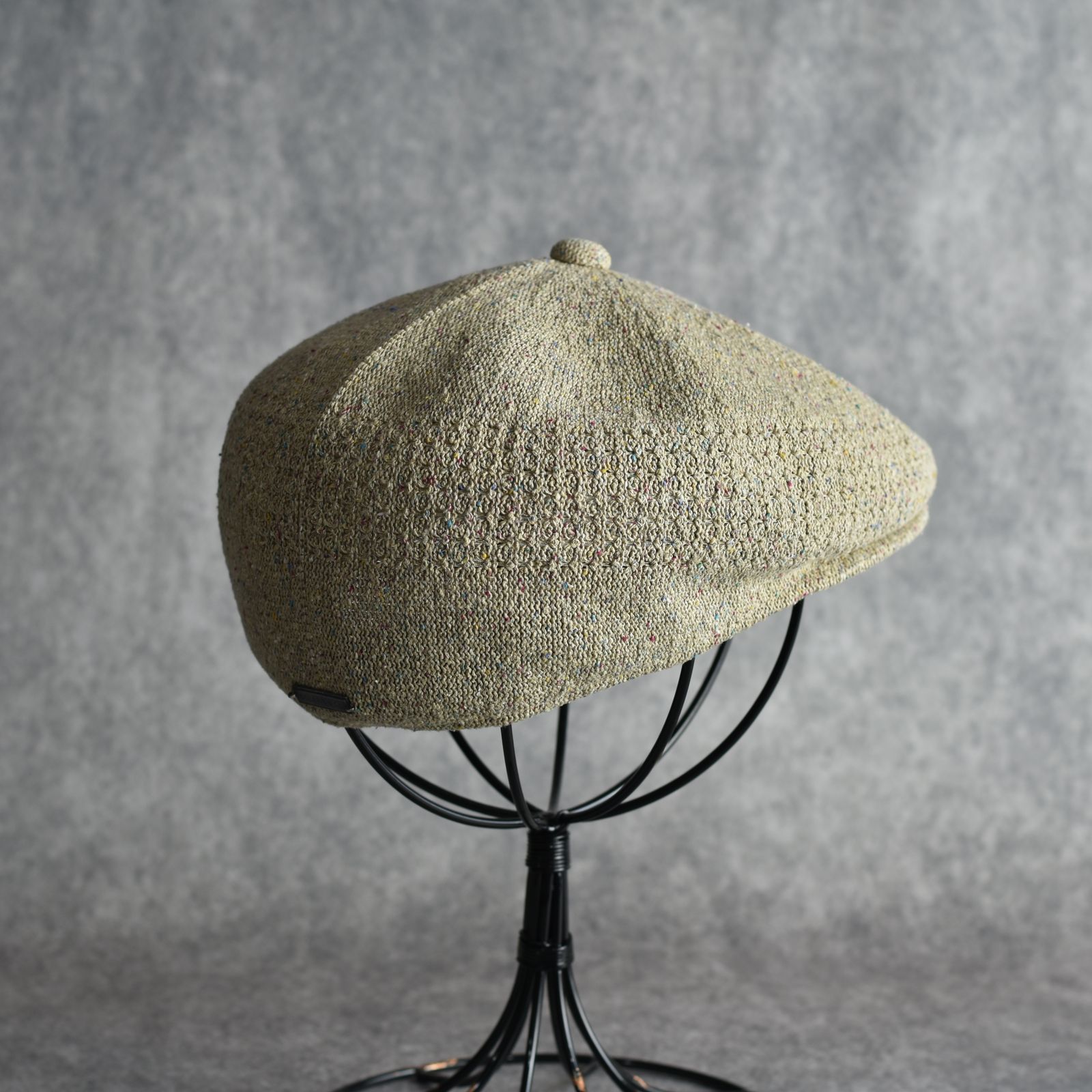 Silk Hunting Cap "GENTLEMAN" (BEIGE) / シルク ハンチング帽