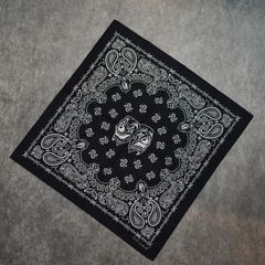 COTTON BANDANA '2FACE (BK) / バンダナ
