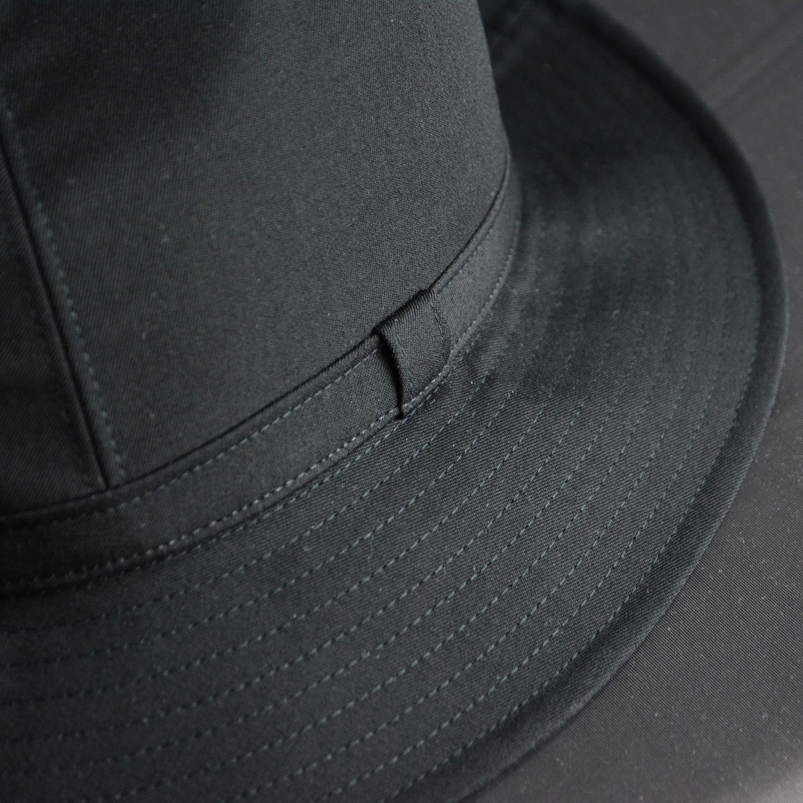 yohji yamamoto - GABARDINE FEDORA HAT (BLACK) | フェドラ