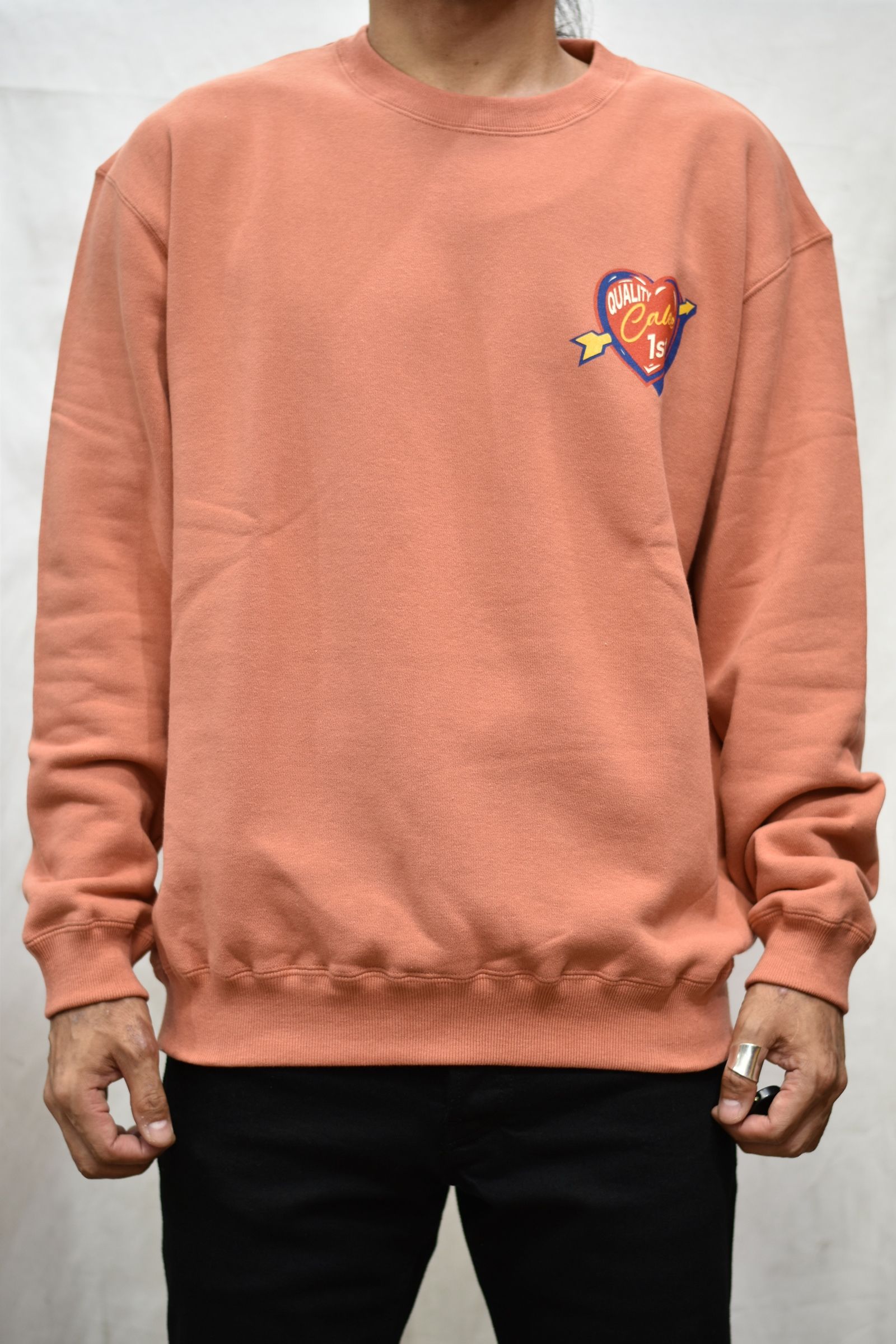 SHOOT ME DOWN CREWNECK SWEAT (SALMON PINK)