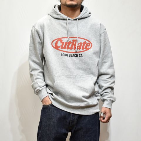 CUTRATE LOGO L/S PULLOVER PARKA  (GRAY)