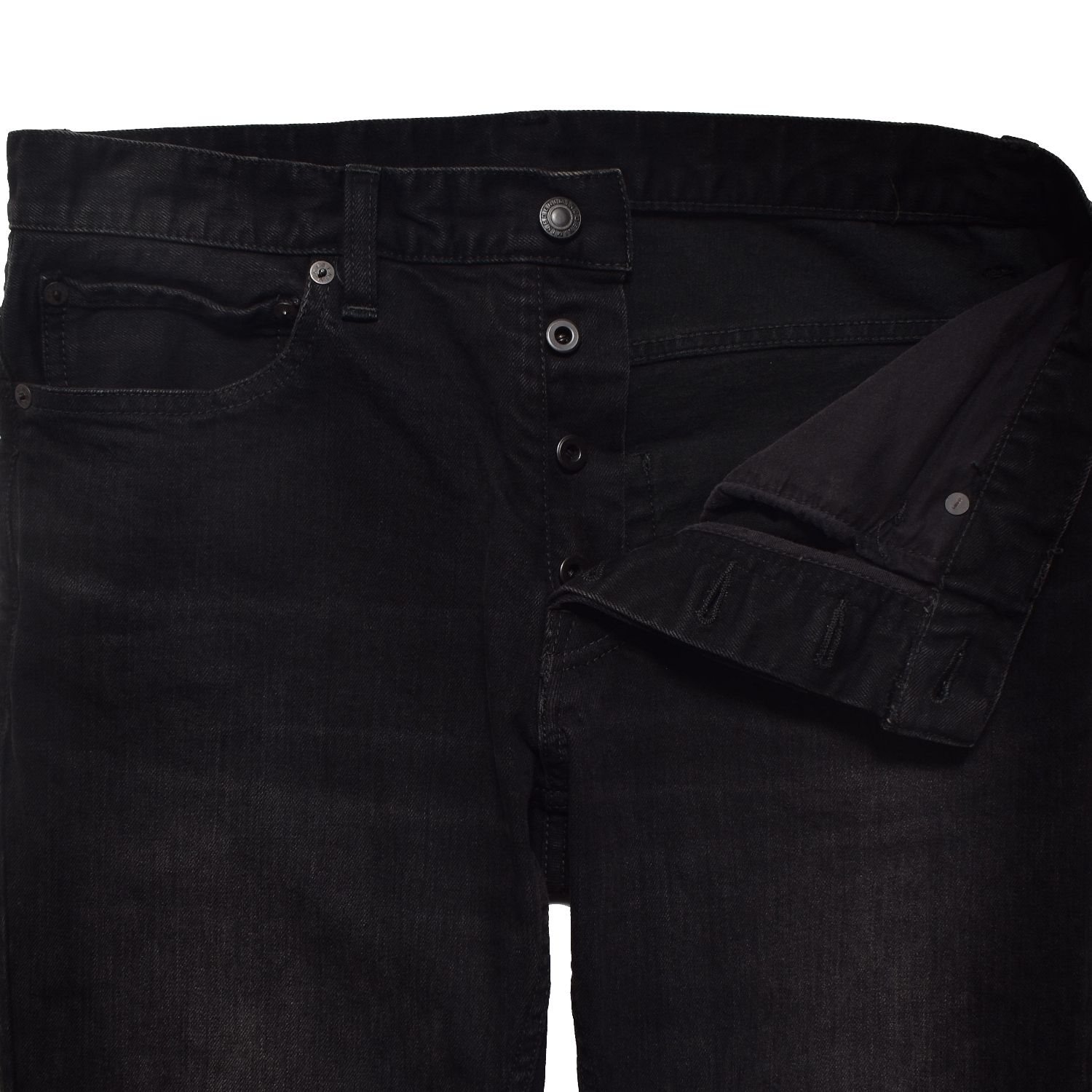 S.Slim STR 5pocket  （BKU） ｜スーパースリム デニムパンツ (ブラック)｜2604-1002