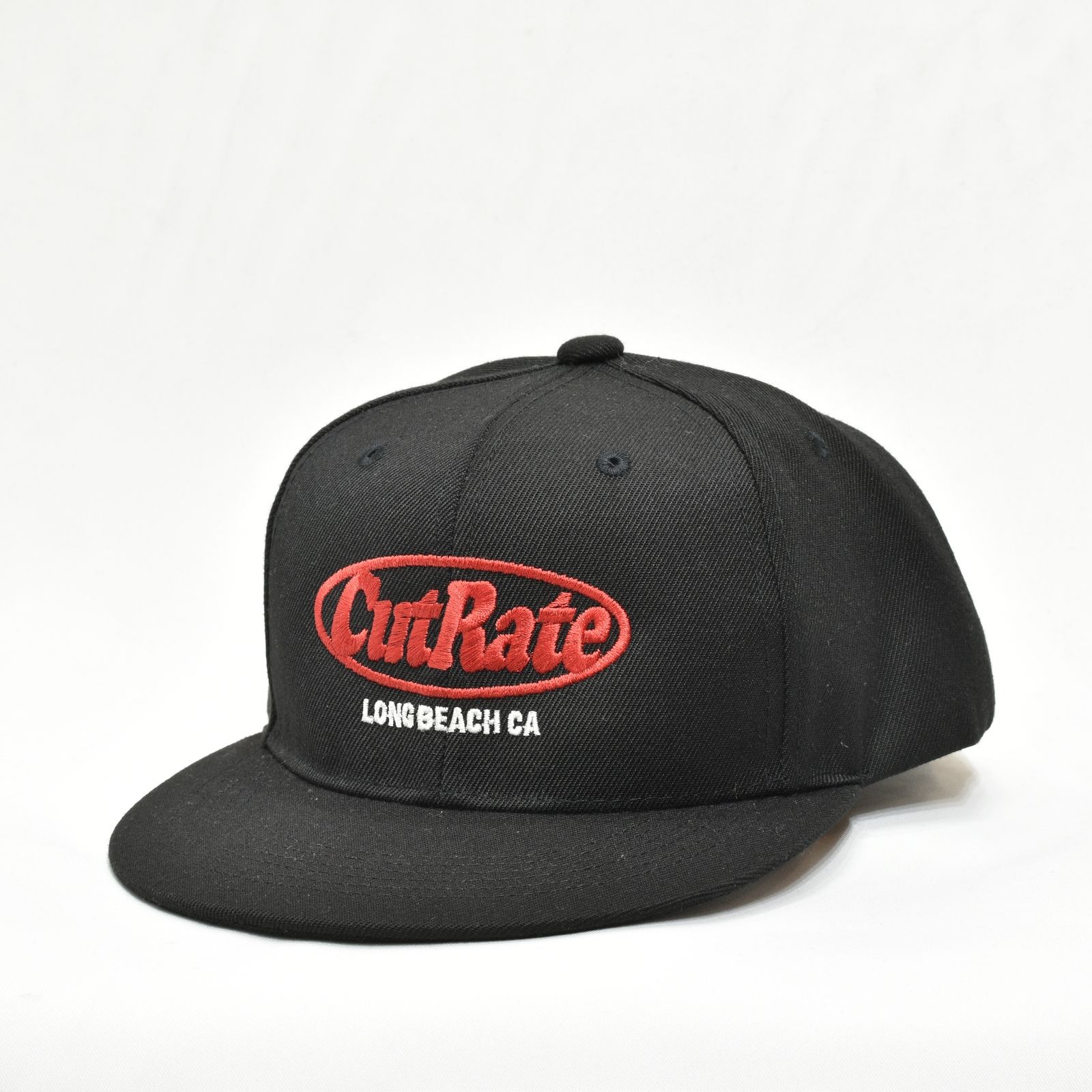 CUTRATE LOGO EMBROIDERY CAP (BLACK/RED) | chord online