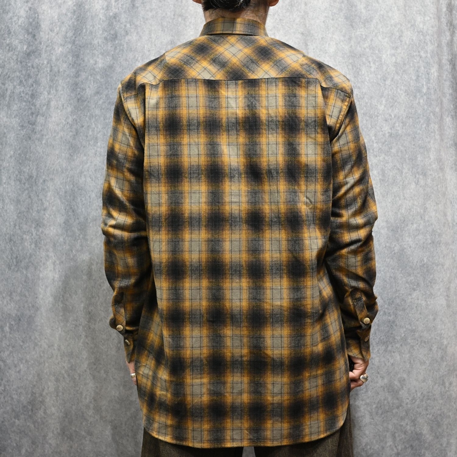 コットンシャギー チェックシャツ （BROWN / ブラウン） / 2230-01