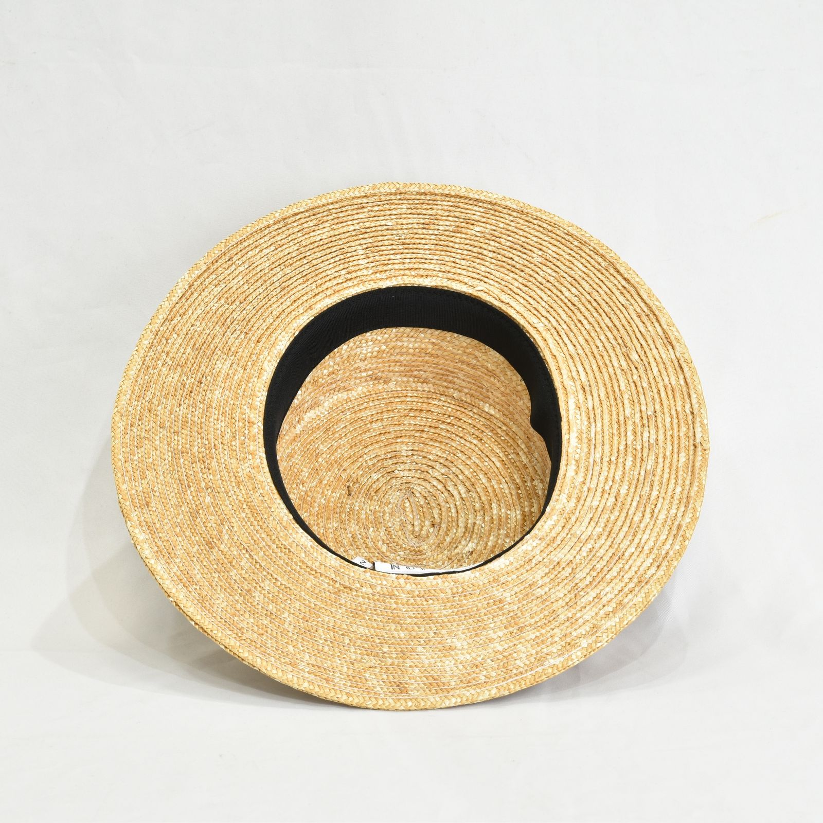 LONG BLIM SKULL STUDDED BOATER HAT (IVORY) / ロングブリム スカル スタッズ ボーターハット