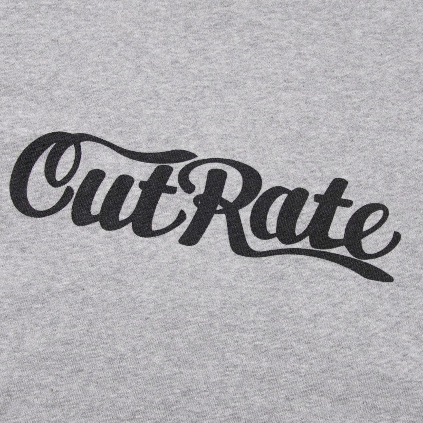 CUTRATE LOGO CREW NECK SWEAT (MIX GRAY)｜プリント スウェット トレーナー｜CR-26SS005