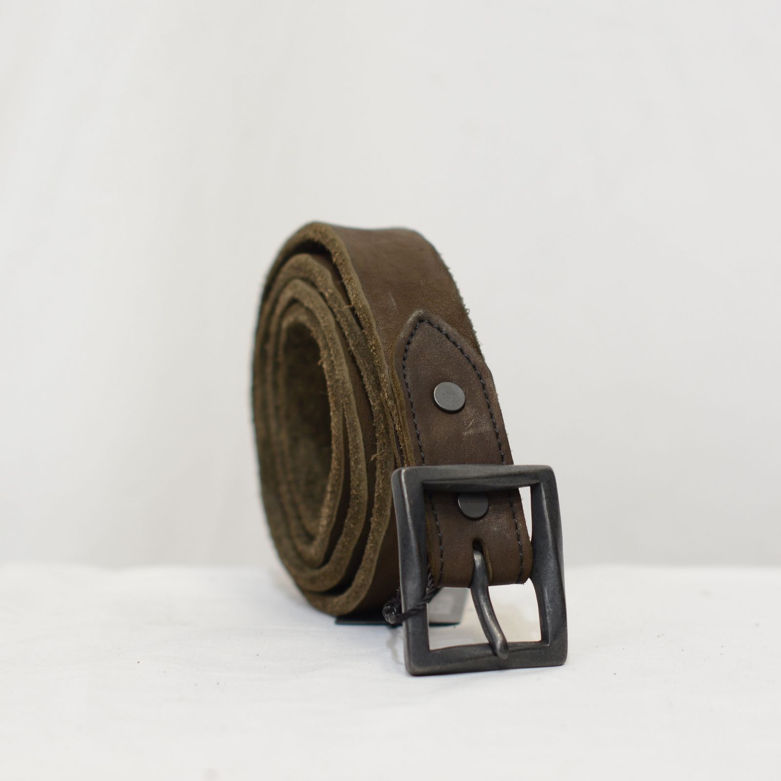 ダブルショルダー製品染め 30㎜ベルト （KHAKI）
