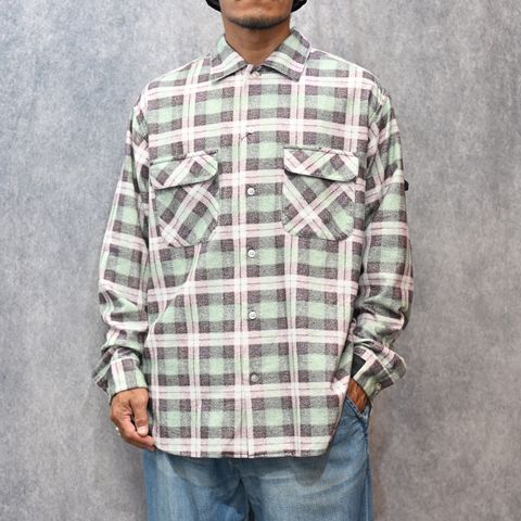 × BIG MAC SHIRT （GRN CHECK）｜× ビッグマック チェックシャツ｜2252-SH60-025