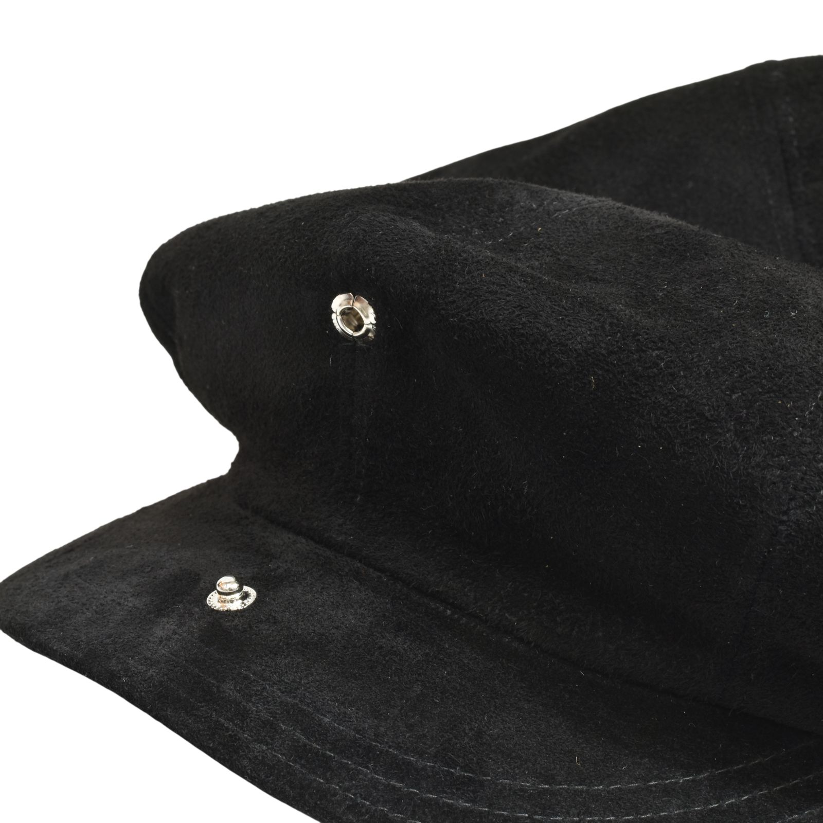 × The Letters Horsehide Suede Casquette "LETTERBOY" (BLACK)｜× レターズ ホースハイド スエード キャスケット｜Z01005