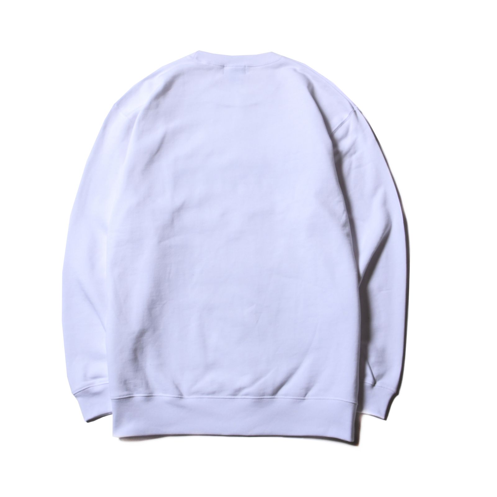 CUTRATE FDL LOGO L/S SWEAT SHIRT  (WHITE)