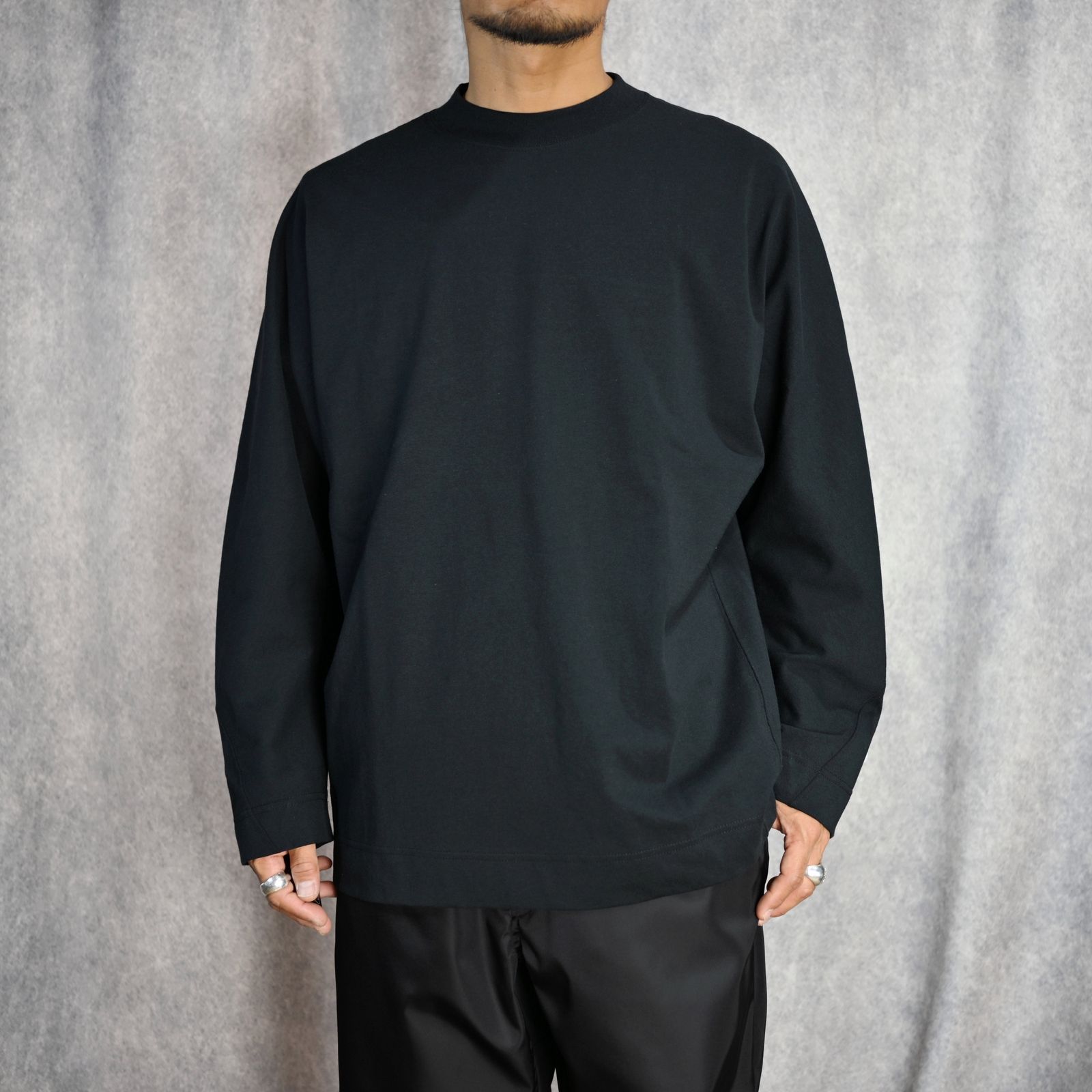 N.HOOLYWOOD - CREWNECK LONGSLEEVE T-SHIRT (BLACK) - チャンピオン ロングスリーブ（ブラック） |  chord online store