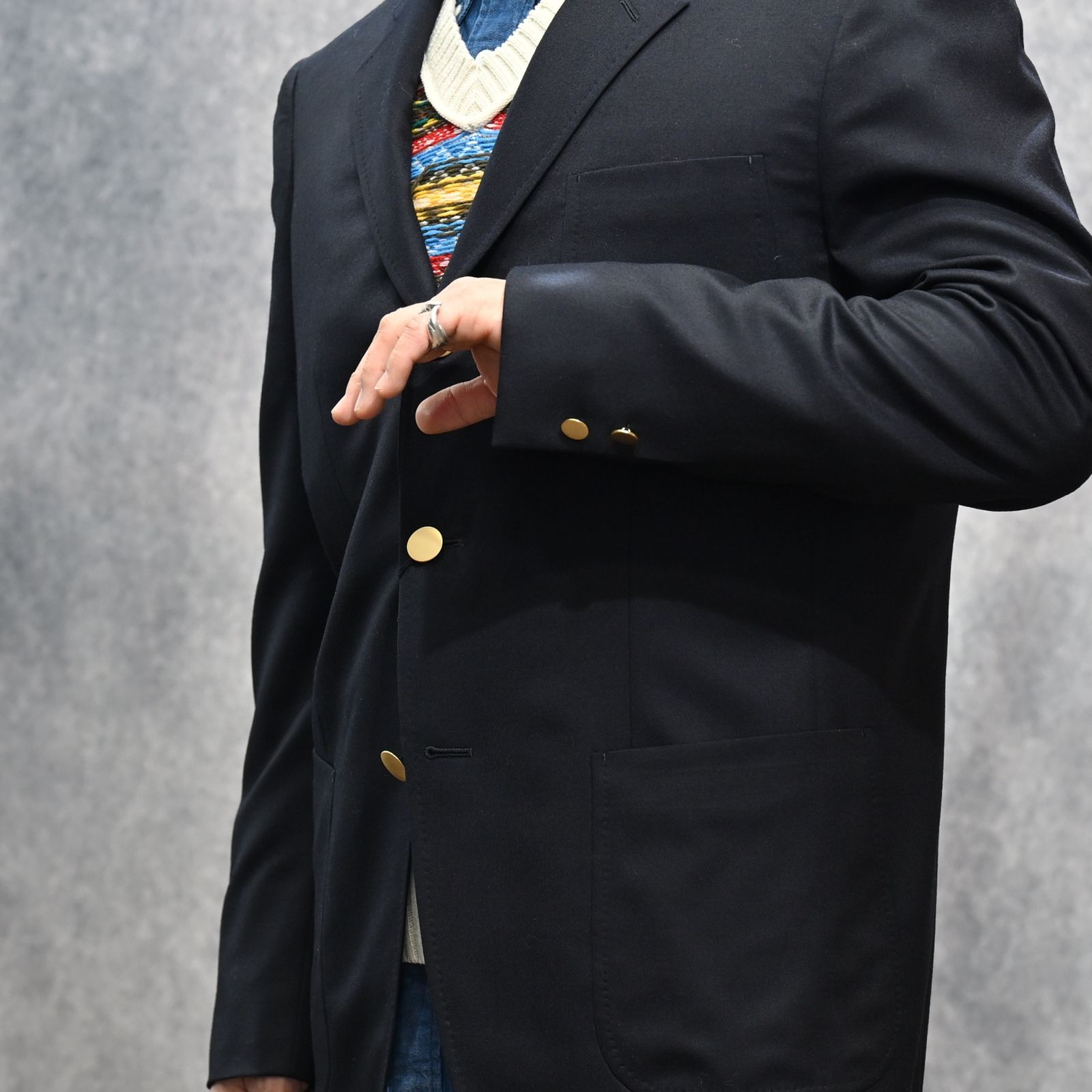 EF.Wool Saxony Blazer （DNY）｜ブレザー ジャケット｜2603-8002