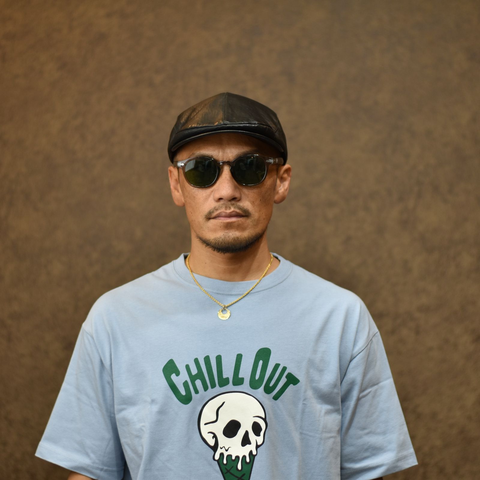 CUTRATE LOGO GLASSES (CLEAR GRAY × GREEN) / カットレイト ロゴ グラシズ