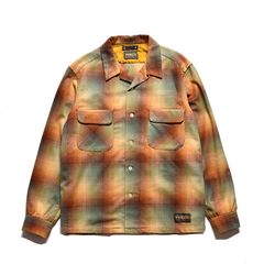 × PENDLETON W.Check Double Pocket Ooen Collar SH （YPT） /  ペンドルトン オープンカラー チェックシャツ （イエロー）