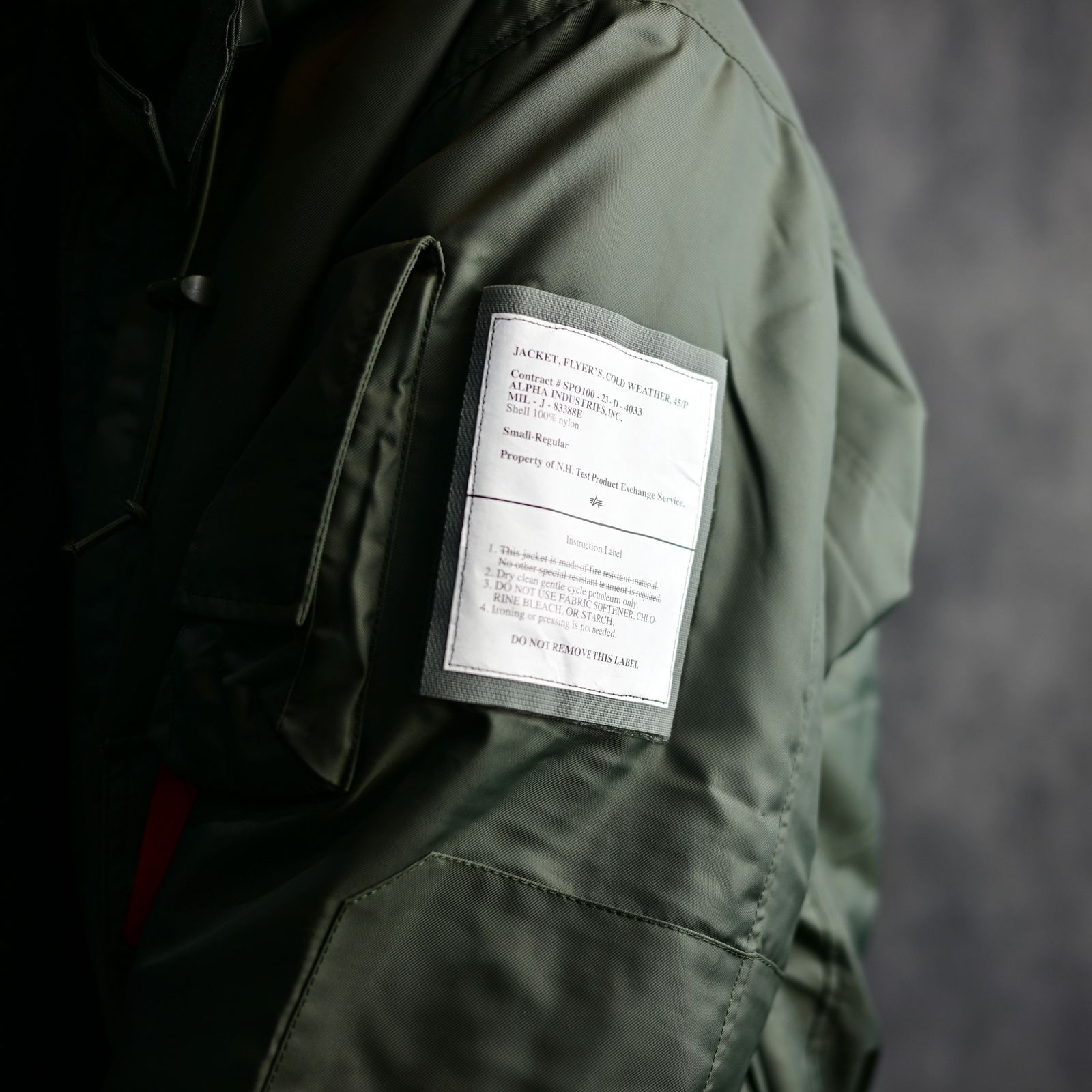 N.HOOLYWOOD - × ALPHA INDUSTRIES MILITARY BLOUSON (SAGE