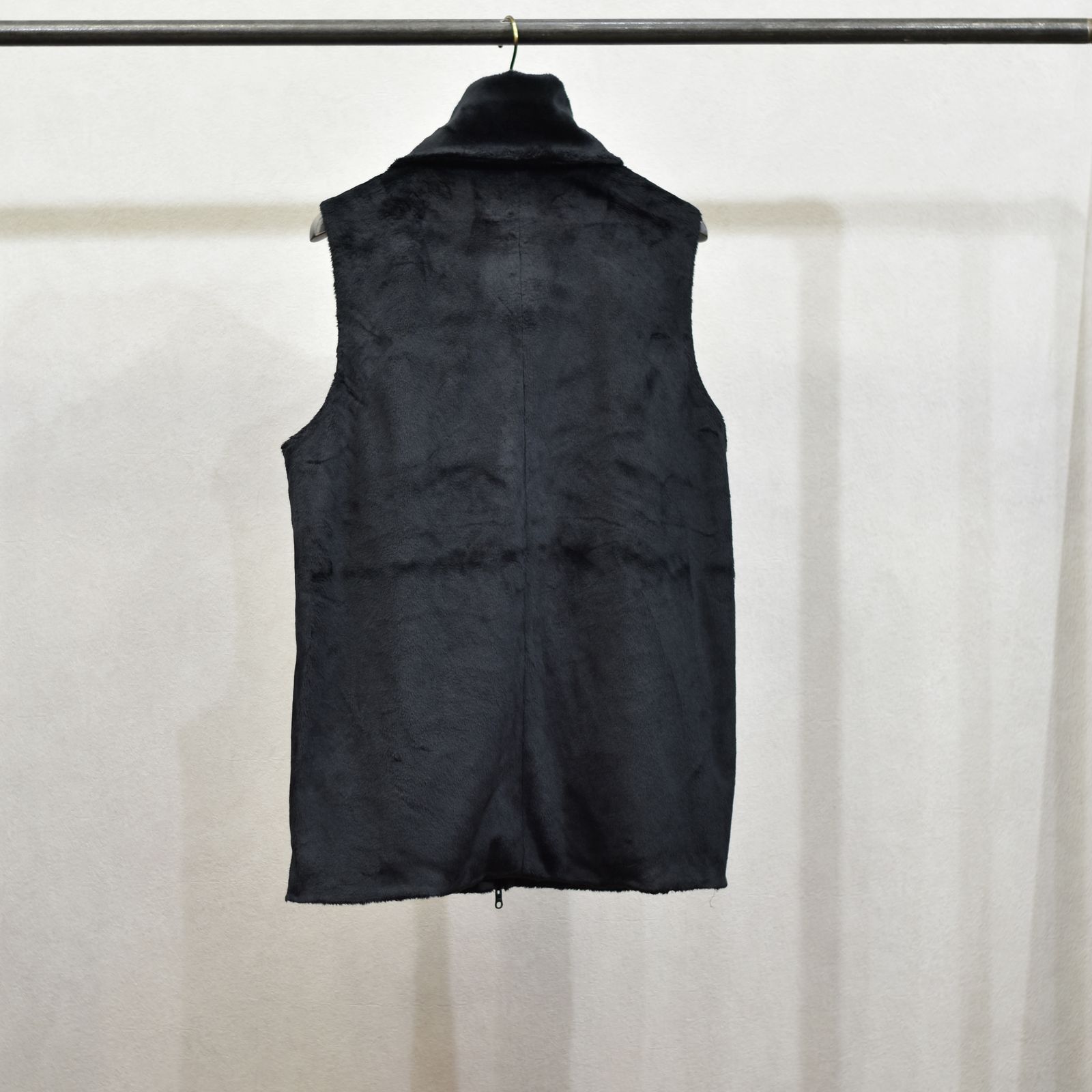 prasthana - super high neck vest (BLACK) / ハイネック ベスト