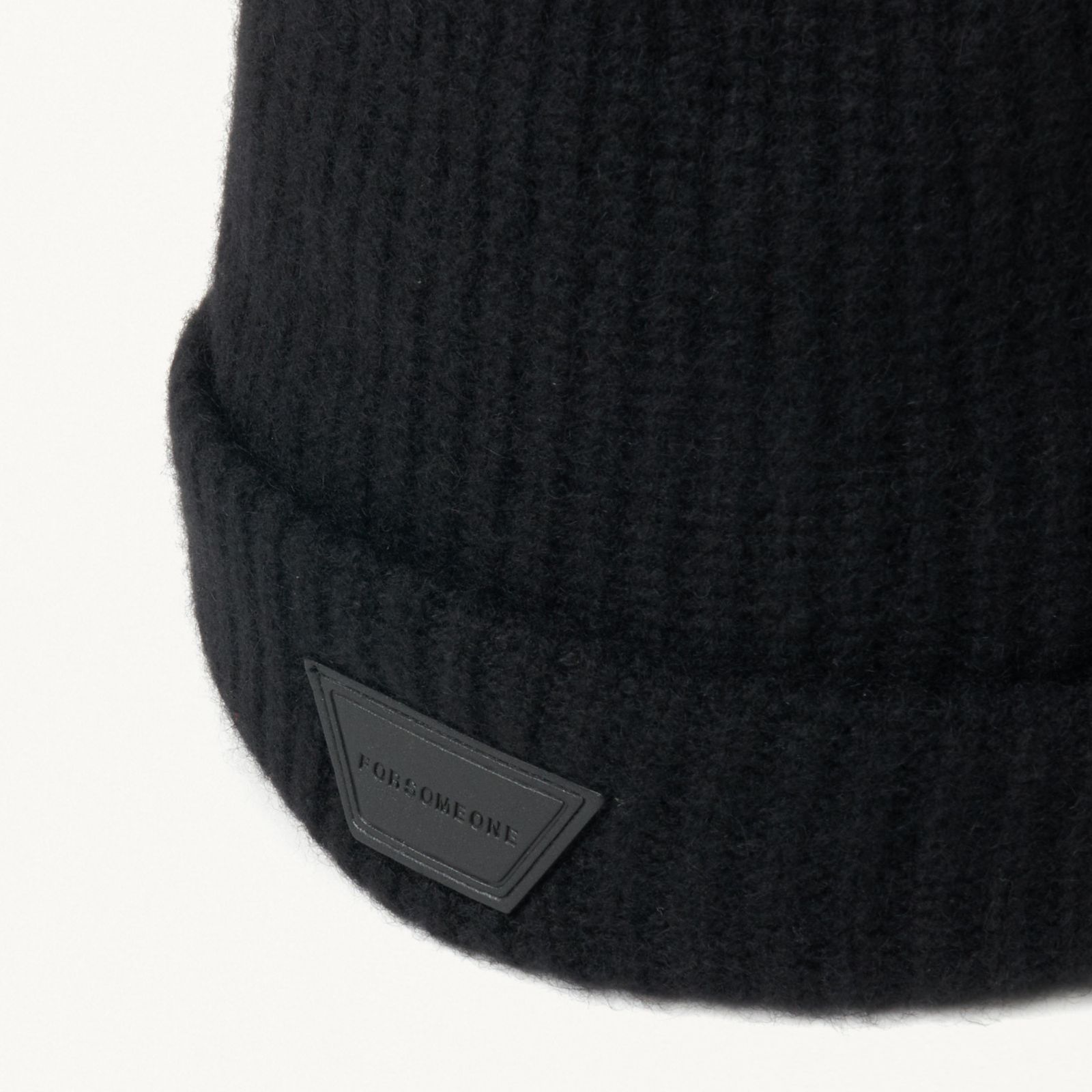 CASHMER KNIT BEANIE (BLACK) / カシミア ニットキャップ ビーニー （ブラック）