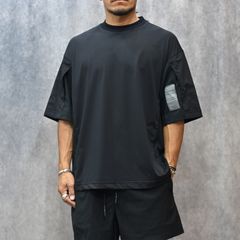 SIDE-PANEL T-SHIRT （BLACK） / ドロップショルダー Tシャツ （BLACK） 9251-CS53-015