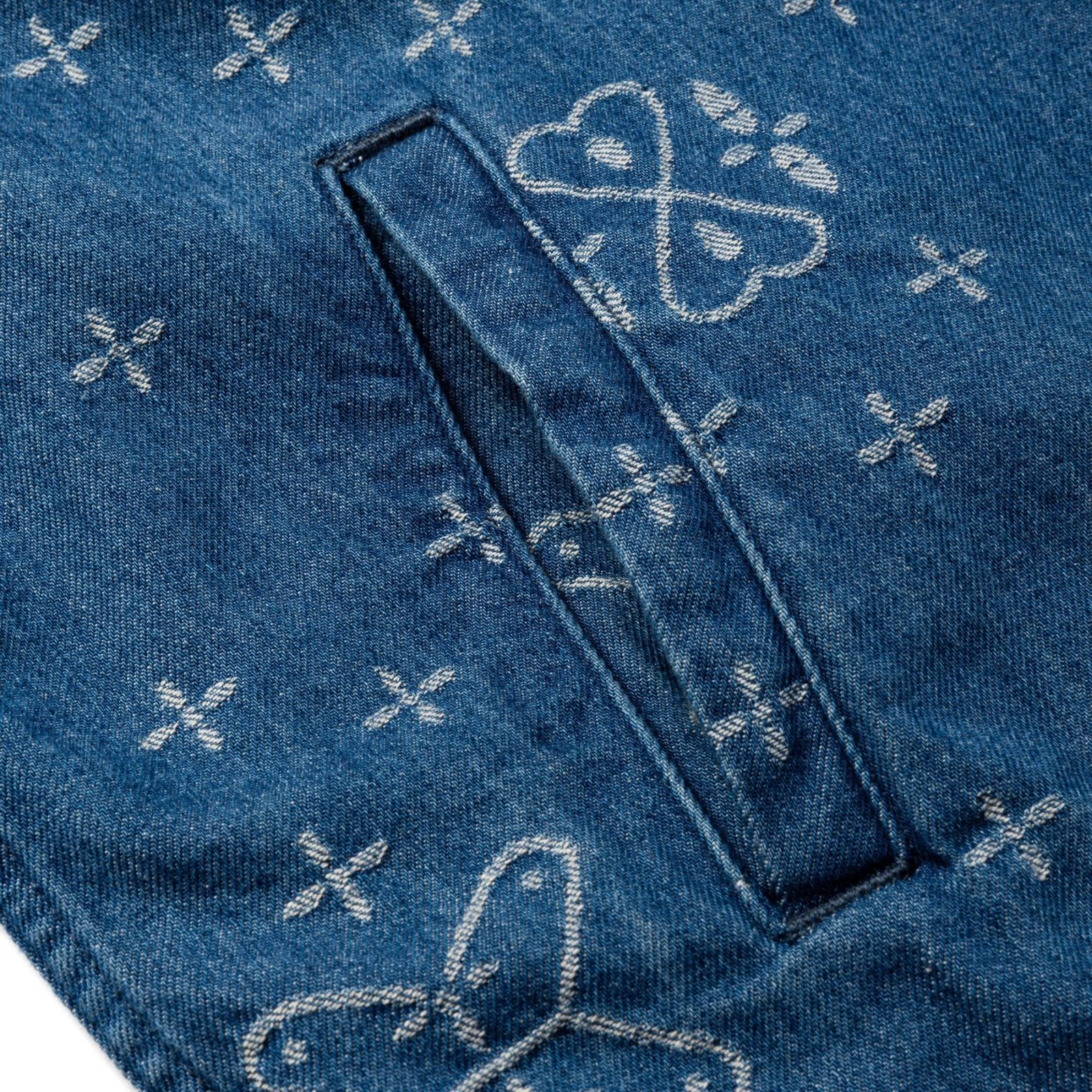 CROSS PATTERN JACQUARD DENIM SWINGTOP (INDIGO BLUE)｜クロス ジャガードデニム スイングトップ｜CL-26AWCRS001