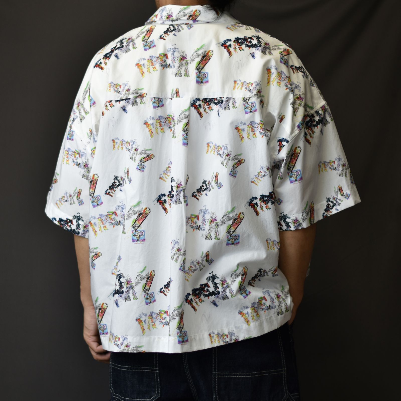 BIG SHORT SLEEVE SHIRT (MULTI) / ビッグシルエット 半袖シャツ