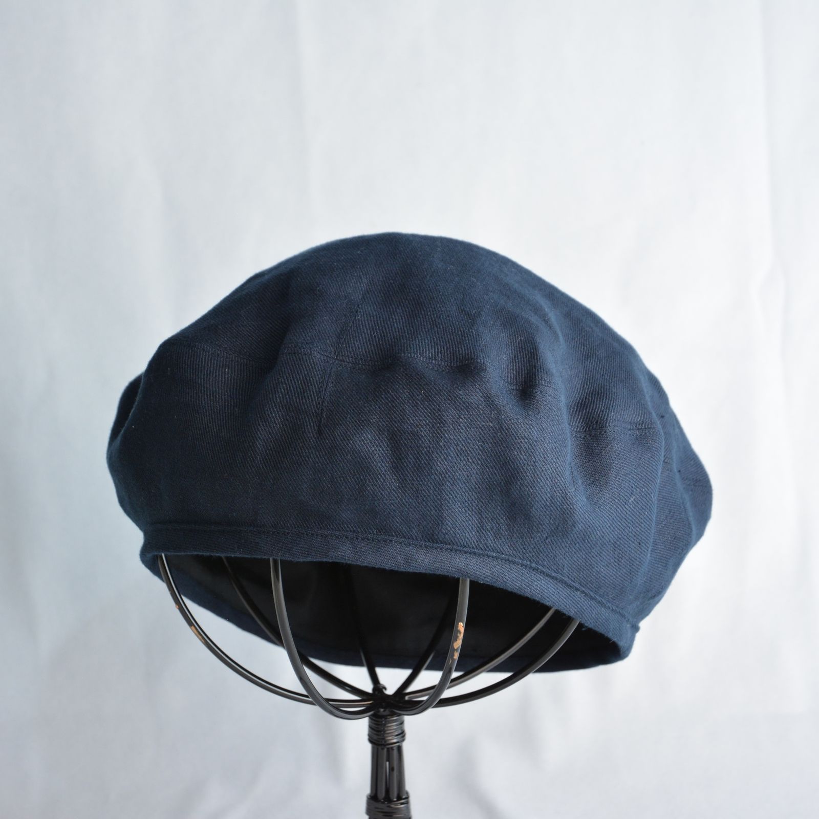 Porter Classic - LINEN BERET (NAVY) - リネン ベレー帽 （ネイビー 