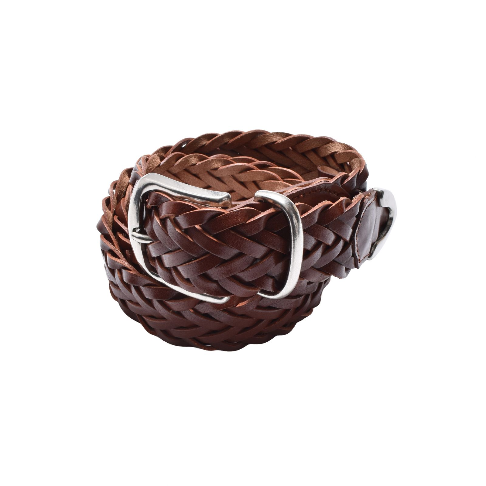 Leather Semi Wide Mesh Belt （BRN）｜レザーメッシュベルト｜MDLBT003