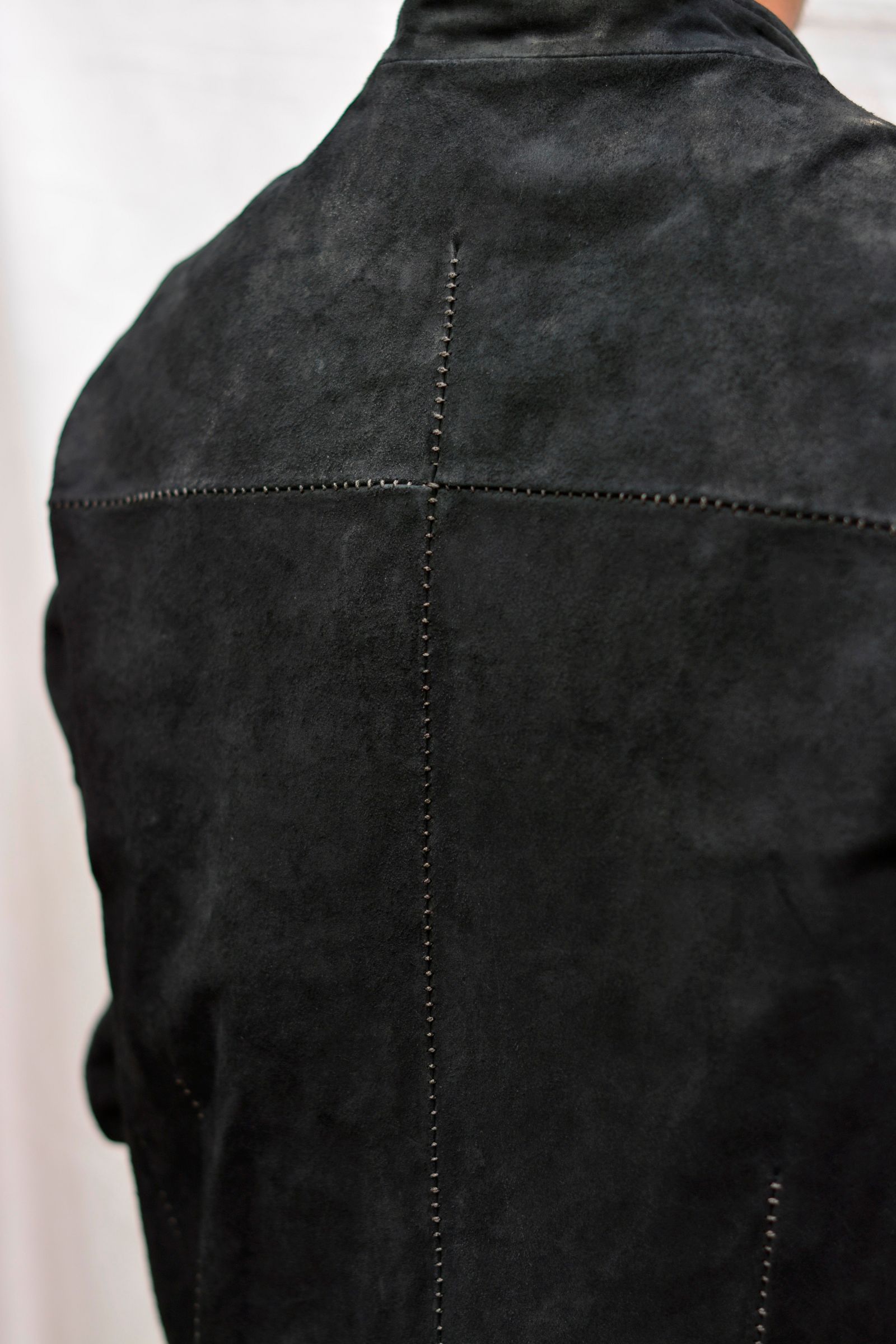 HORSE LEATHER BOTTON FRONT JACKET LINED #3