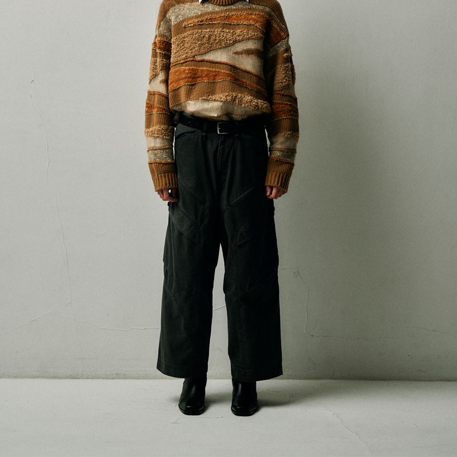 【25AW先行予約】 DOUBLE DYE CHINO PT (BLACK)｜二重染め チノパンツ｜475203