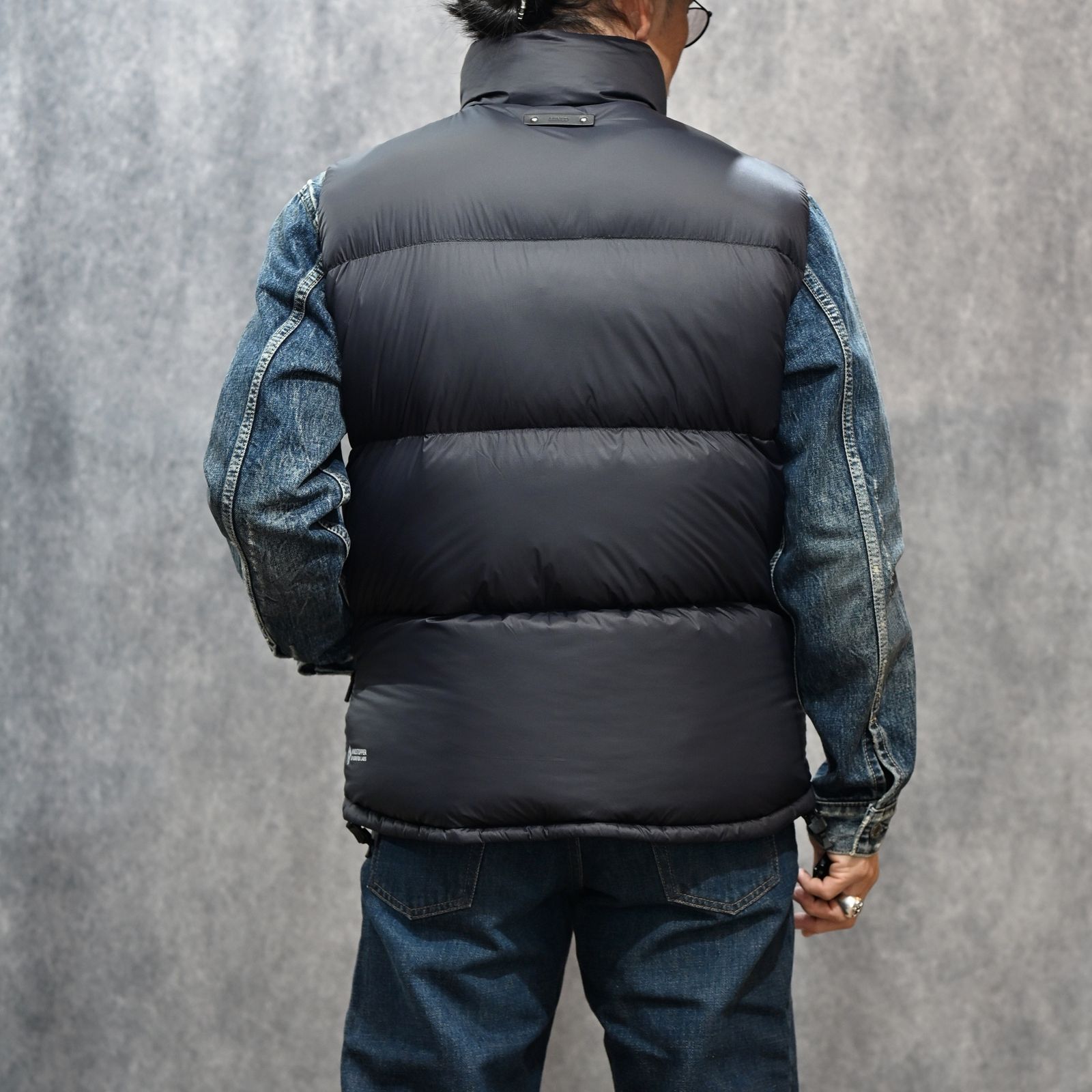 MINEDENIM × nonnative DWELLER TRAINER 2 HI COW LEATHER WITH GORE-TEX by SPINGLE｜NN-V4752（BLK）｜ノンネイティブ ダウンベスト｜NN-V4752