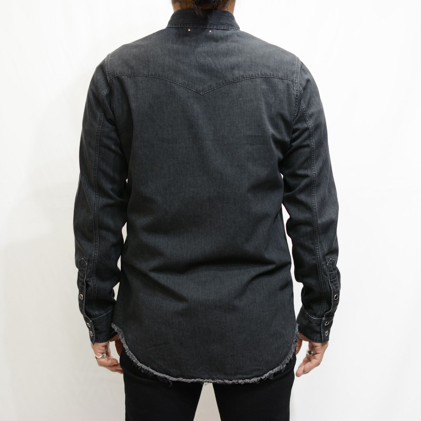 [STANDARD] Denim Western SH BLK / ウエスタン デニムシャツ （ブラック）
