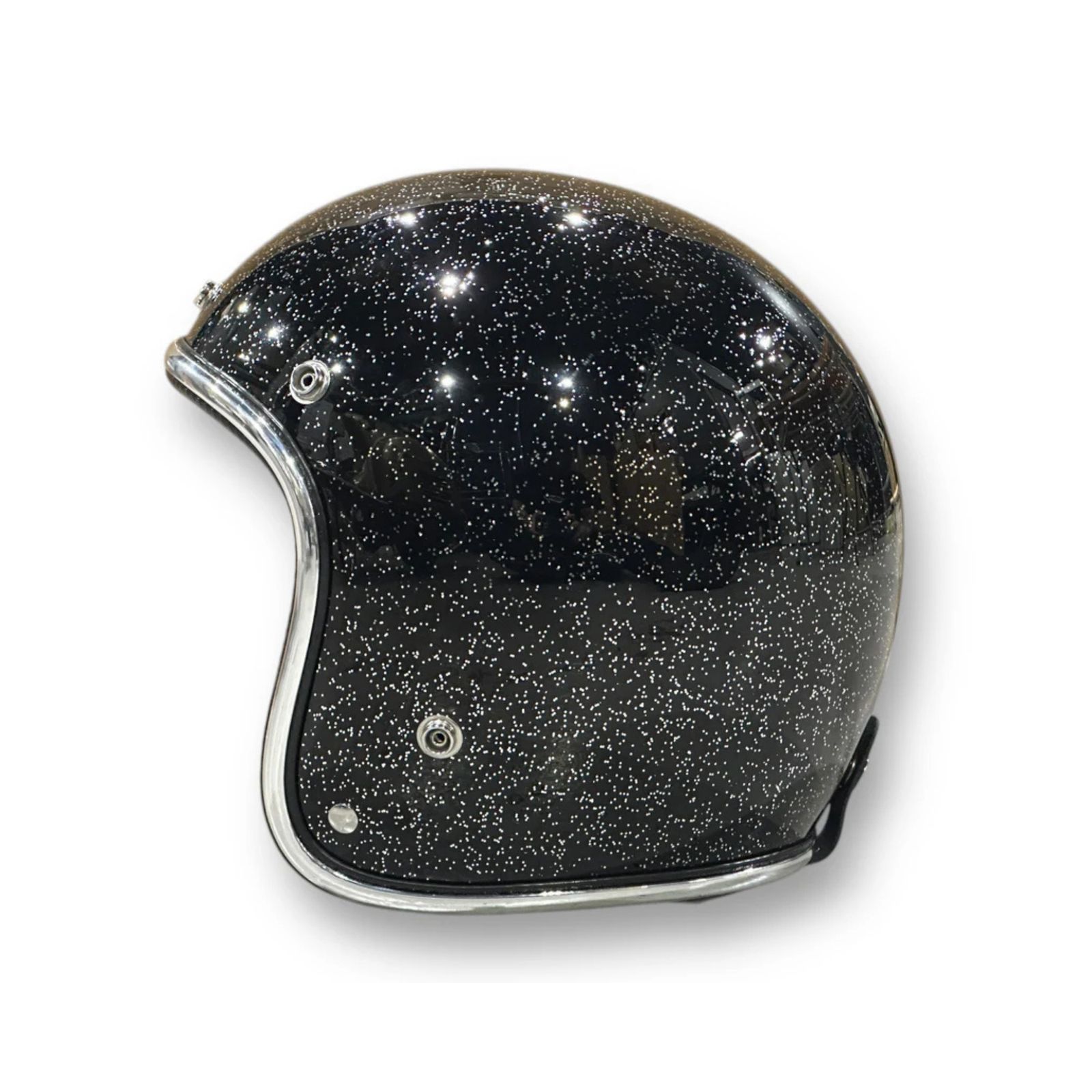【Mサイズ｜即日発送】 | GLITTER 3/4 HELMET (BLACK) | グリッターヘルメット